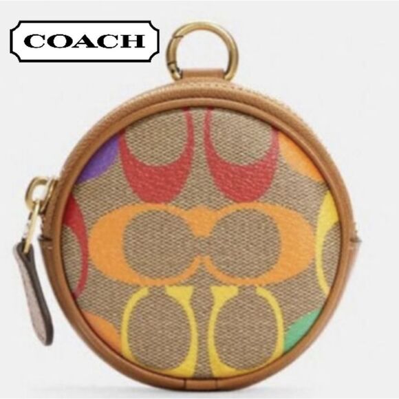Coach Rainbow Signature C Coin Purse
